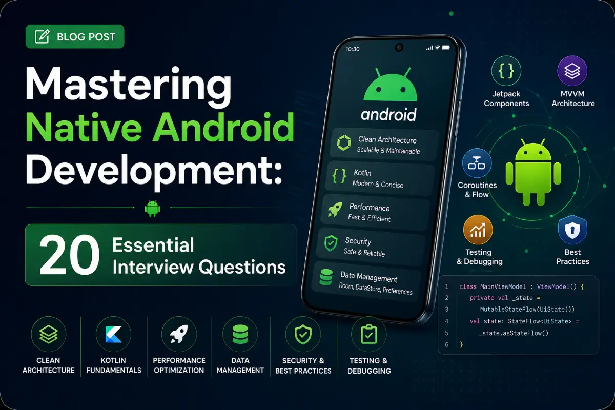 Mastering Native Android Development: 20 Essential Interview Questions
